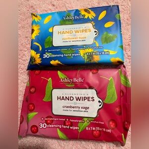 Hand Wipes Set - Blue Sunflower & Pink Cranberry